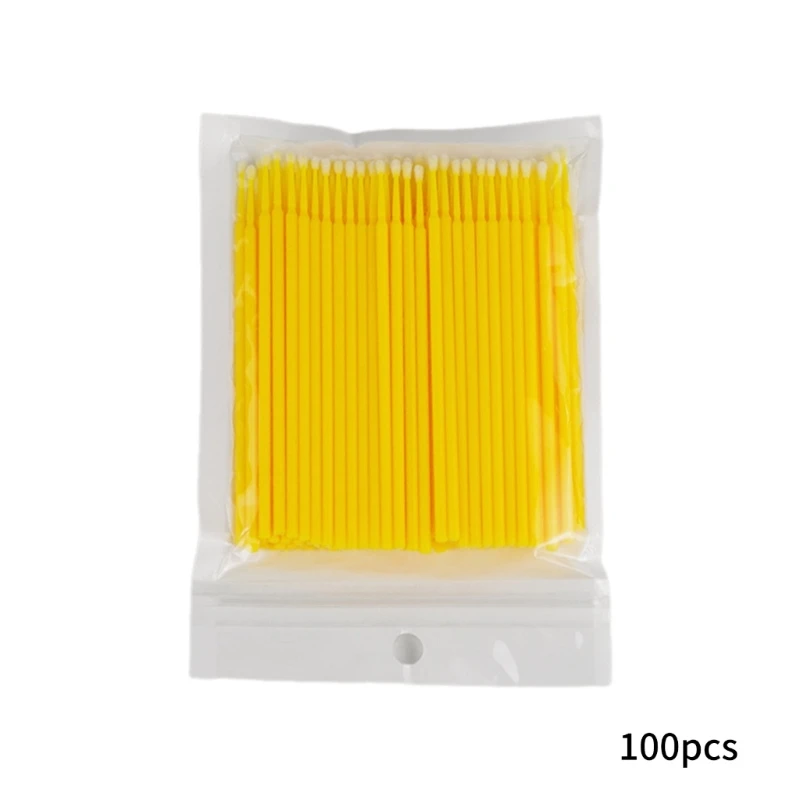 G7NA 100Pcs Disposable Up Paint Micro Brush Tips Mini Car Touch Up Paint Micro Brush Applicator Sticks Detailing Car Products