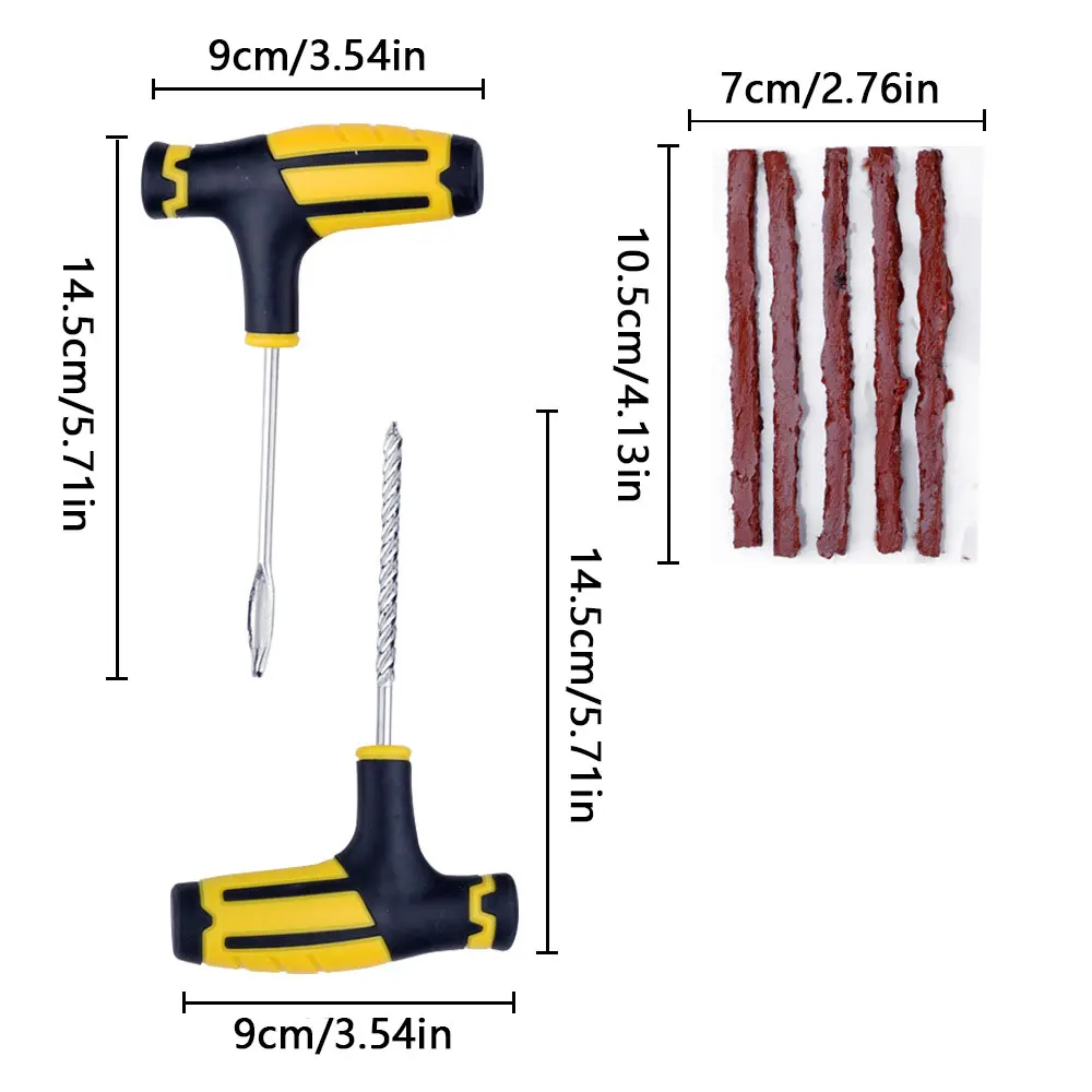 Car Tire Repair Kit 22/36 Pieces Car Universal Emergency Tool Kit For Flat Tire Puncture Repair, Fit For Autos, Cars, Motorcycle