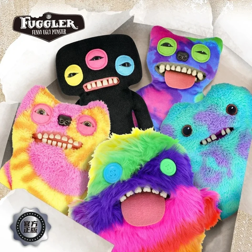 

Fuggler Plush Keyrings Funny Ugly Monster Fugg Mr Needles Greedy Grinner Shameless Goof Cute Plush Collectible Backpacke Pendant
