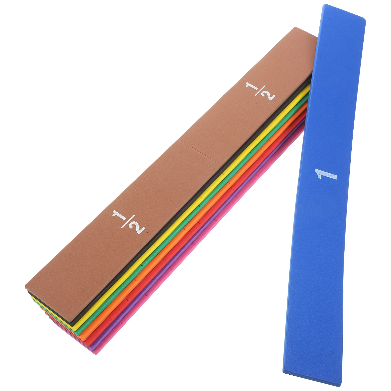 

1Set Educational Fraction Tiles Magnetic Back Study Aids for Hands Free Display on Iron Surfaces Classroom