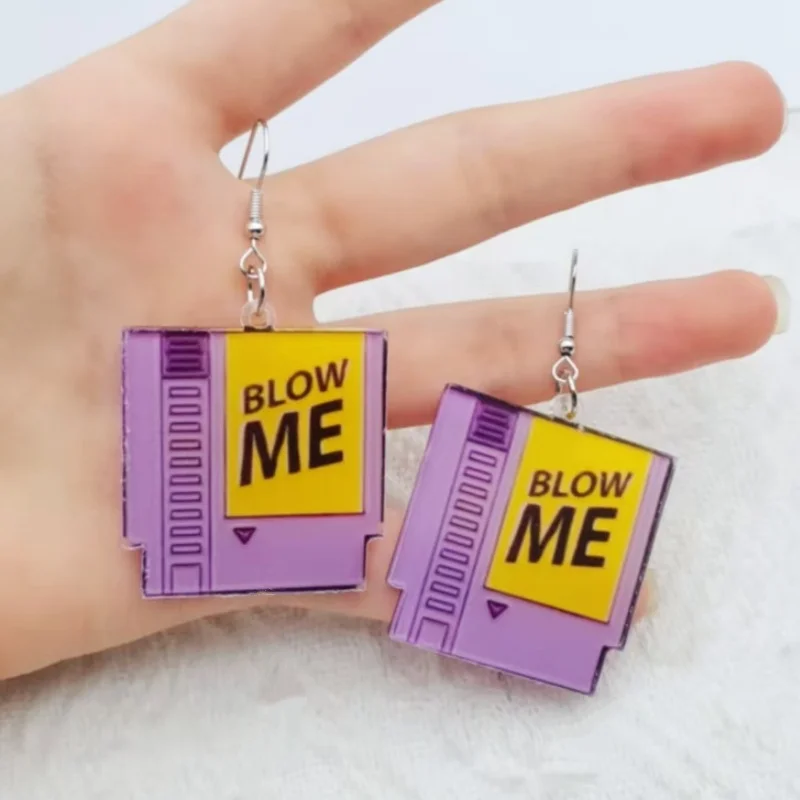 1 pair of acrylic video game console earrings, women's earrings, the best choice for gifts
