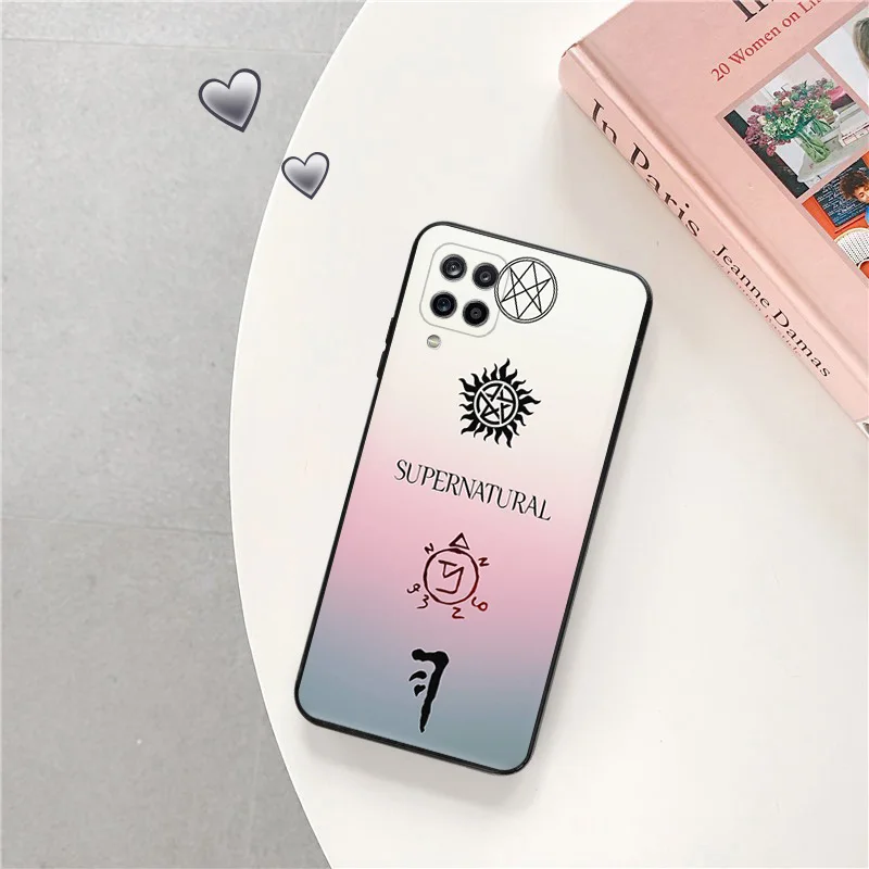 Phone Cases For Samsung A71 A54 A53 A52 A72 A73 A42 A51 A33 A32 A13 A22 A14 A24 A31 41 Supernatural Crowley Soft Anti-Drop Cover