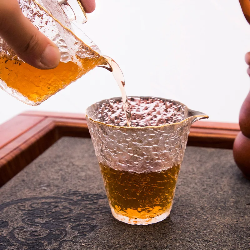 

Ice Dew Glass Kung Fu Tea Set Set Household Heat Resistant Transparent Lid Bowl High-end Tea Pot Tea Cup Wholesale