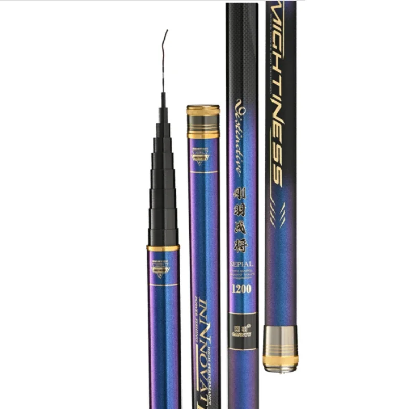 19 Tune Superhard Ultralight Hand Rod Taiwan Fishing Rod Pesca High Carbon Strong Waist Strength Fish Pole Fishing Accessories