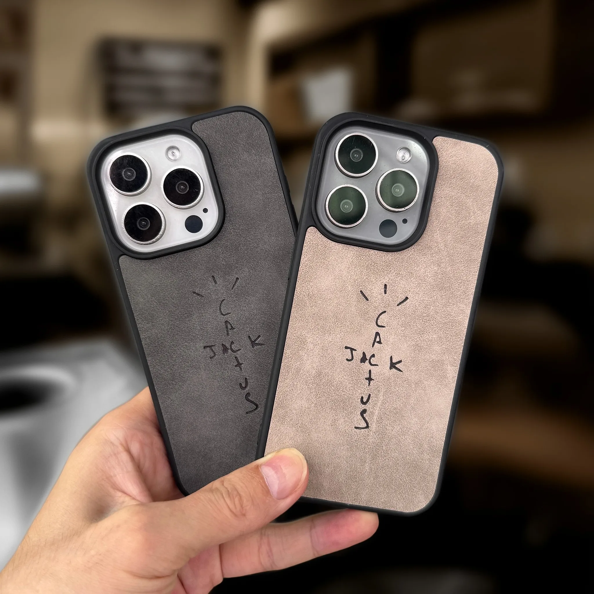 Streetwear Hiphop Handyhülle für iPhone 17 16 15 14 Plus 13 12 11 Pro Max Cover Luxus Funda Mikrofaser Leder Trendhüllen