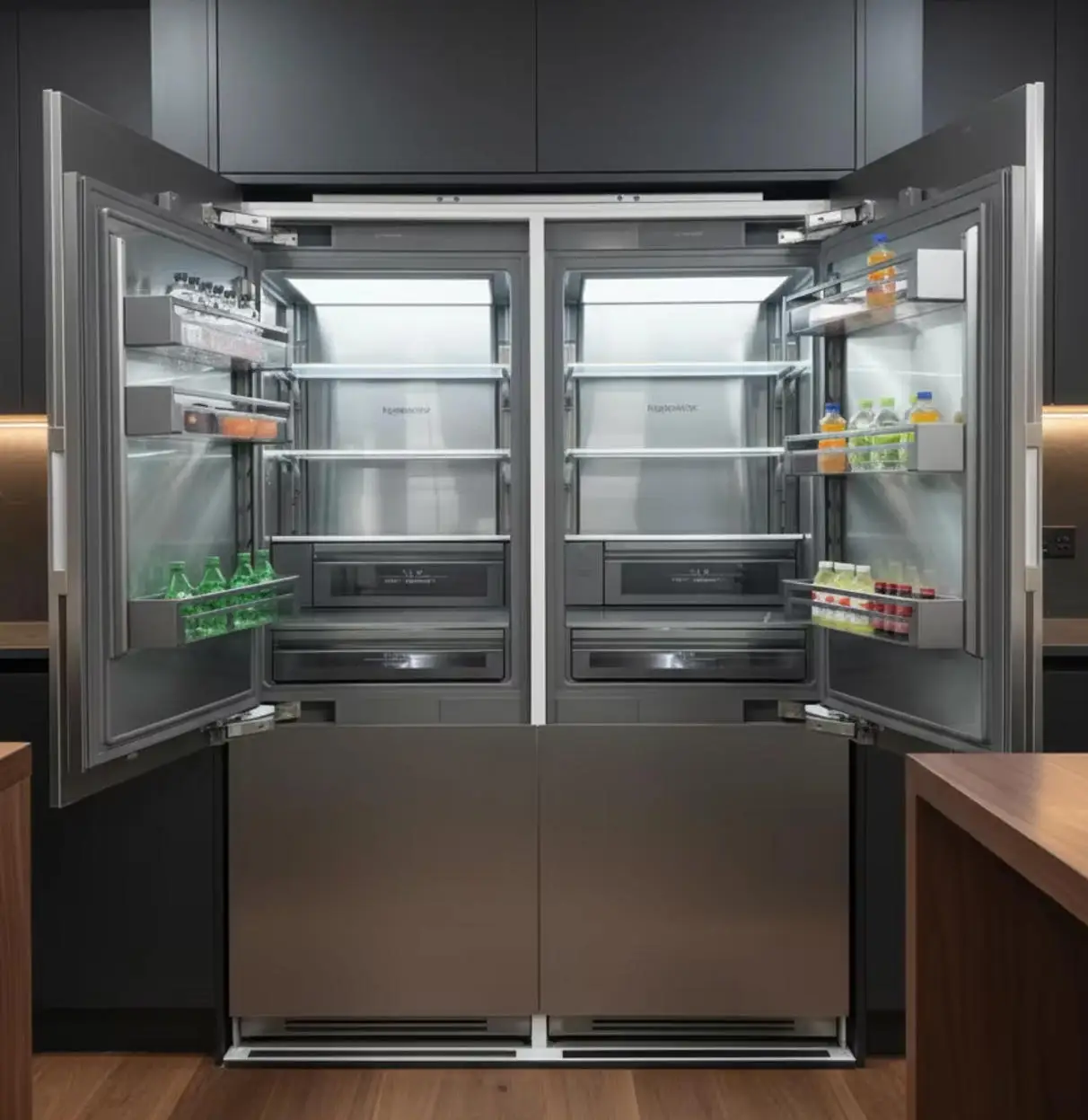 Frost-Free  Water Dispenser Ice Maker Energy Efficient Built-In 452L Built-in Cabinet Refrigerator Drawer Refrigerator