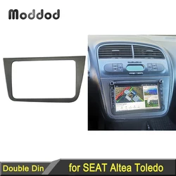 Koltuk Toledo Toledo LHD için çift 2 Din radyo fasya Stereo çalar paneli Dash montaj kurulum Trim yüz çerçeve çerçeve kapak