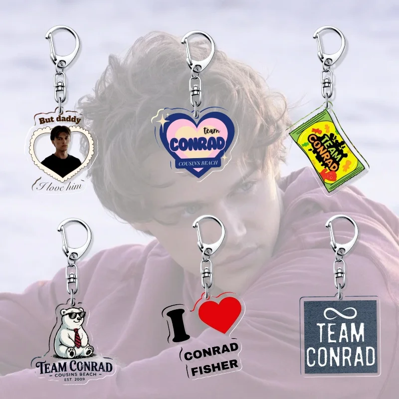 Акриловый брелок Team Conrad Forever TSITP The Summer I Turned Pretty Bag, подвеска-подвеска Bonrad Girl, подарок, сувенир, милая пара