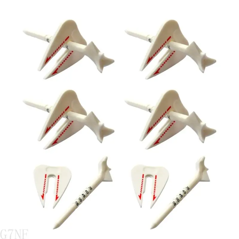 

G7NF Durability Golf Tees Stand Angles Adjustable Golf Tees Base Golf Ball Nails Tees for Various Skill Level