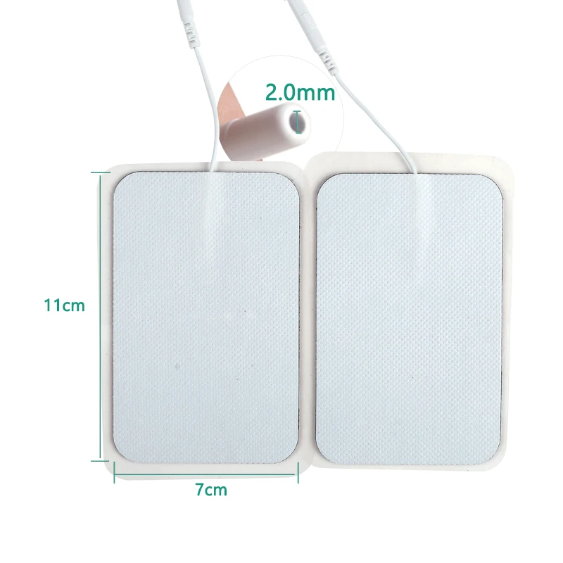 7*11cm TENS EMS Electrode Pads Fabric Self Adhesive Replacement Electrode Stickers Electrodes Physiotherapy Massager Health Care