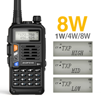 Baofeng UV-S9 Plus Dual Band Walkie Talkie USB Charger 128 Channels UHF VHF High Power VOX Portable Long Range Two Way Radio