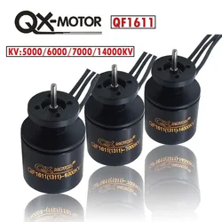 QX-Motor 2s 3s 4s lipo silnik bezszczotkowy QF1611 5000KV 6000KV 7000KV 14000KV/6 łopatek wentylator kanałowy dla zdalnie sterowany samochód modelu UAV