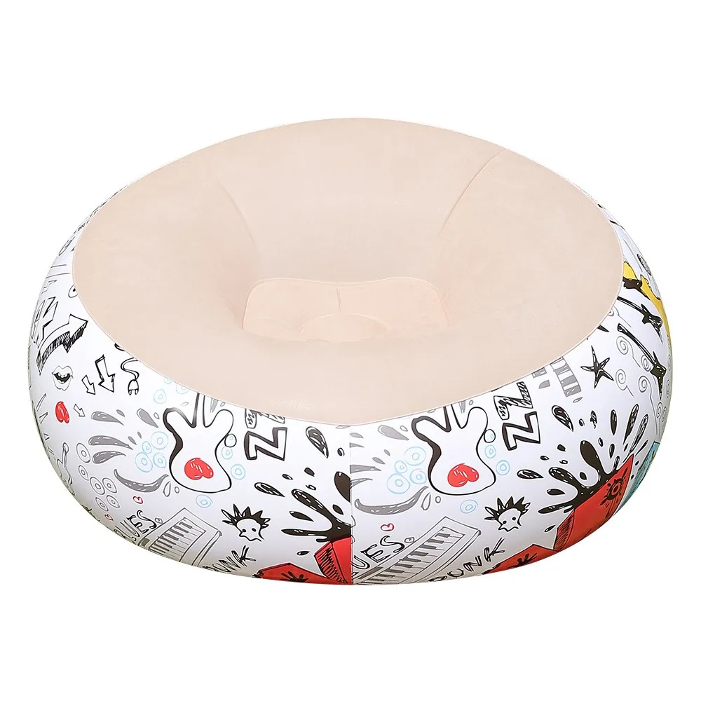 Portable Lazy Inflatable Sofa Chair Air Lounger for Living Room And TV Watching Comfortable Foldable Outdoor Seat Cushion