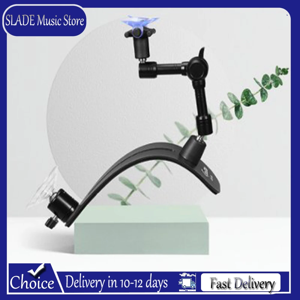 

JOYO Guitar Support Rest Leg Bracket Suction Cup Mount Aluminum Professional Guitar Leg Stand Instruments for Bass/Guitar