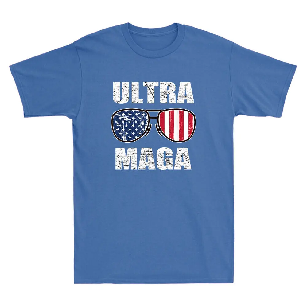 Винтажная Мужская футболка с американским флагом