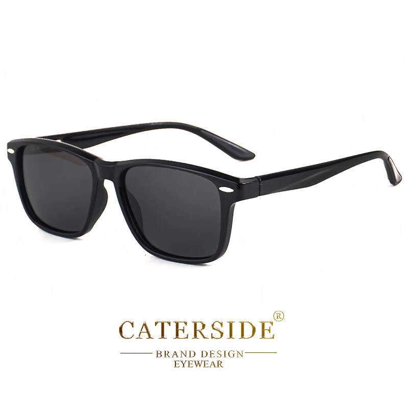 CATERSIDE Neue Polarisierte Sonnenbrille für Herren TR90 Quadratisch Ultraleicht Modische Sonnenbrille für Damen Marken-Fahrbrille Party-Brille Geschenkset – Detail 10