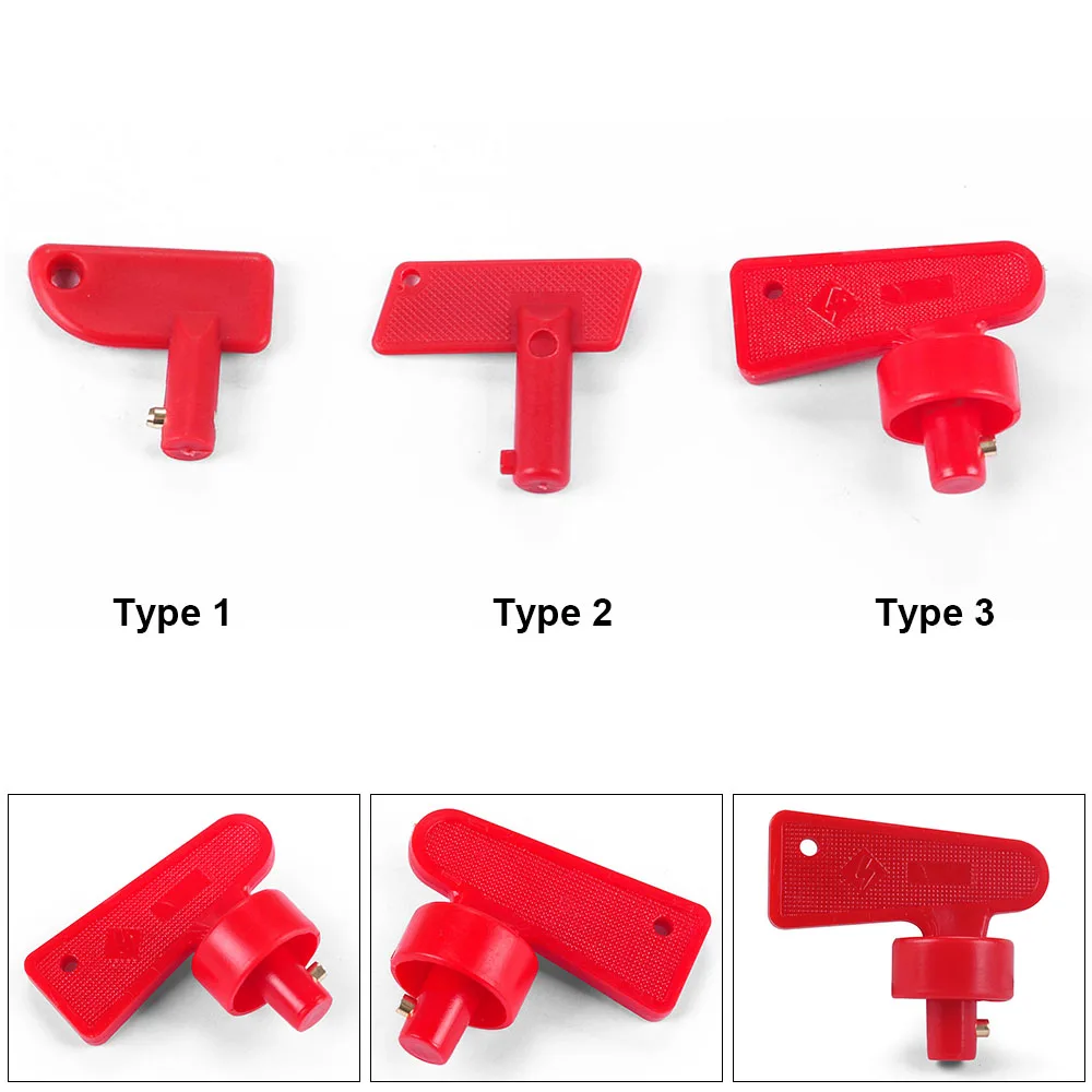 

Red Keys Cut off Switch Key for Battery Isolator Auto Truck Car Van Boat Marine Boat Kit Parts