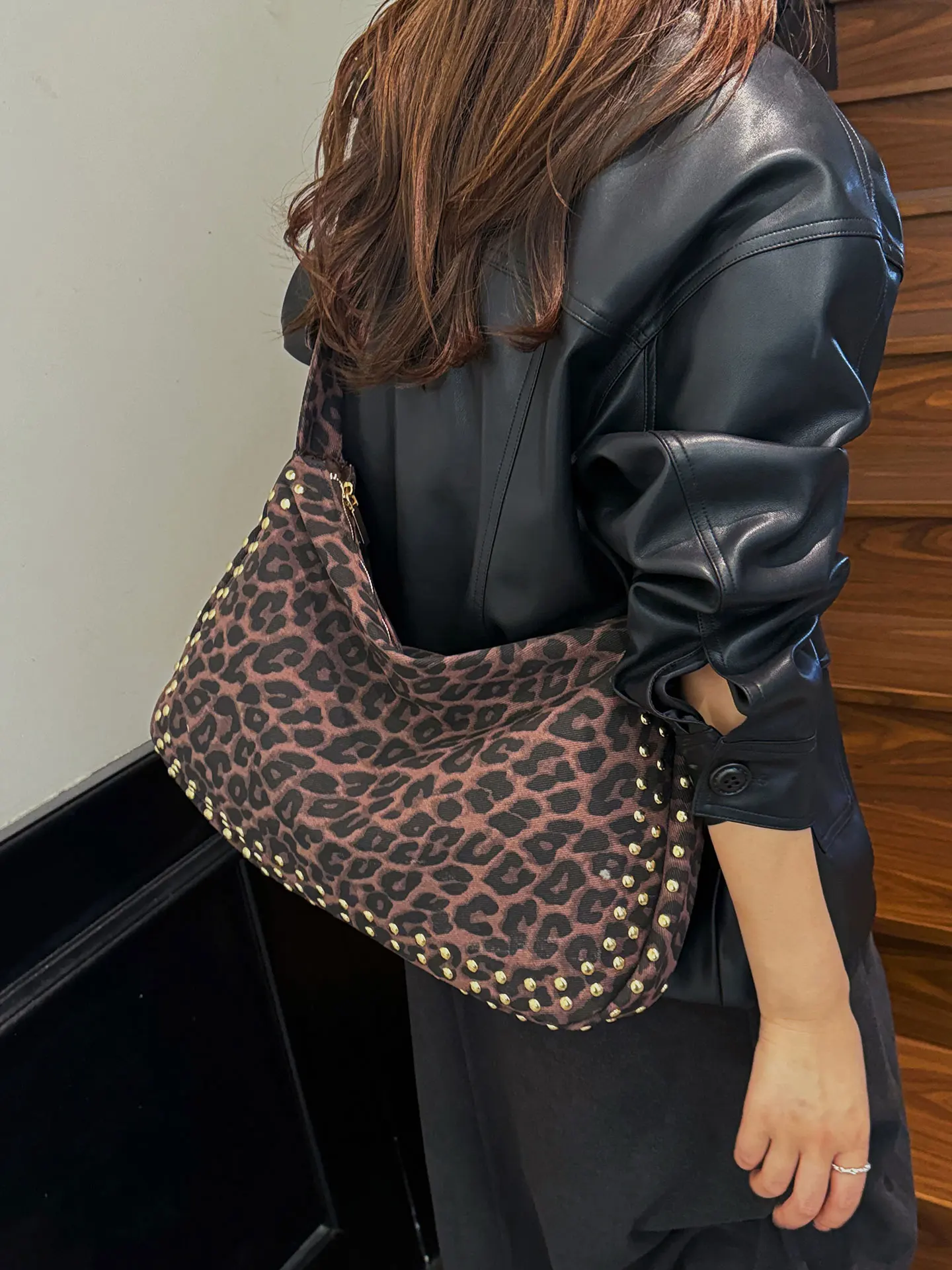 

Retro Leopard Print Women's Bag 2025 New Fashion Versatile Single Shoulder Bag Underarm Bag Slant Cross Female Bag French Bre...