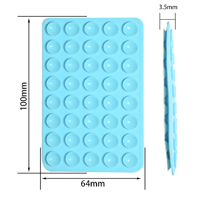 1PCS Square Thickened Silicone 40 Suction Cup Holders Stand For Mobile Phones Tablet Suction Bracket Anti Slip Navigation Mount