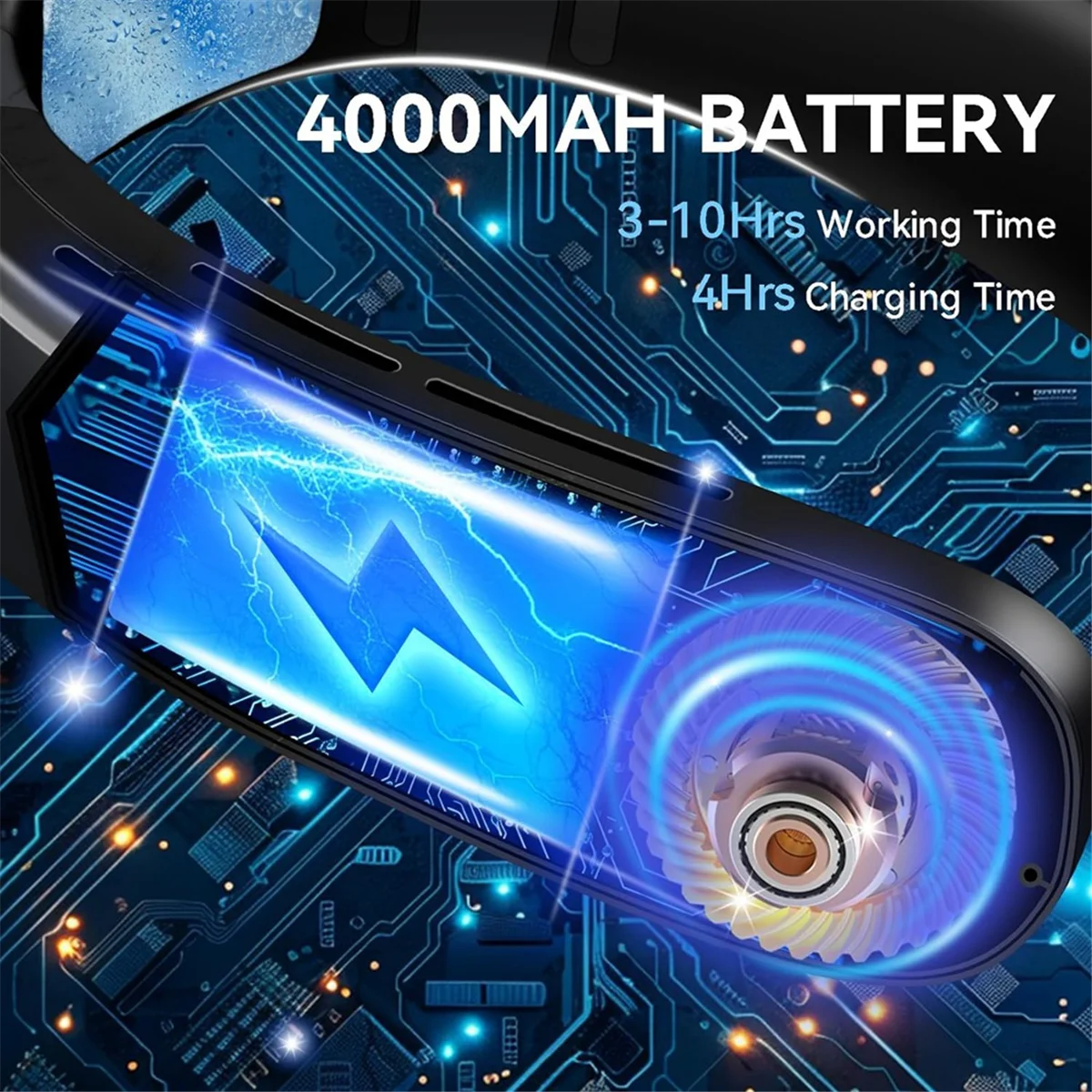 F4S-cNeck Air Conditioner Portable Neck Fan Rechargeable Bladeless Neck Fans That Blow Cold Air Personal Cooler