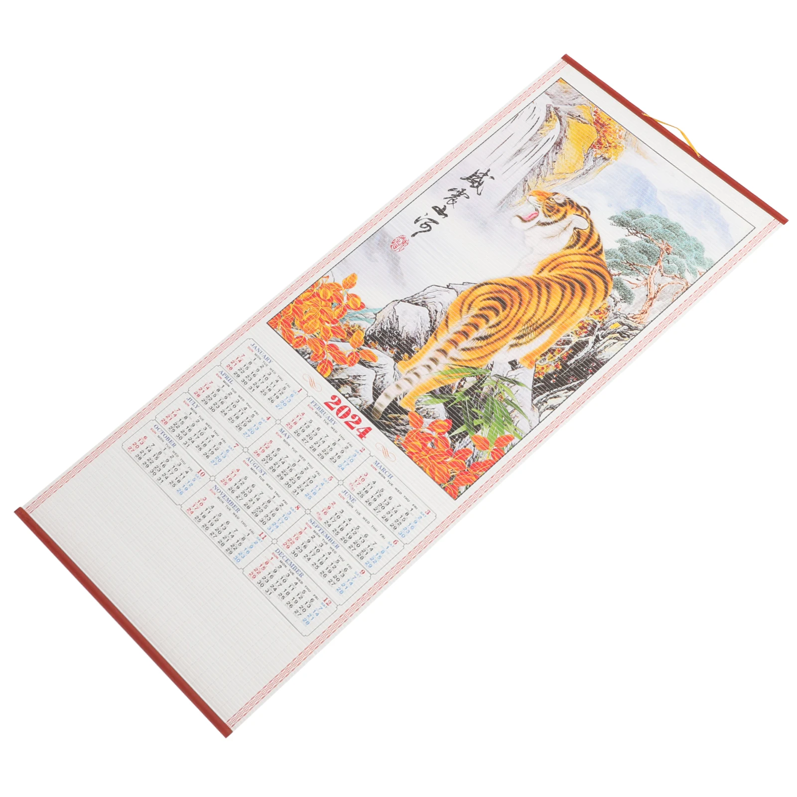 

2024 Hanging Wall Thickened Paper Lunar Tearable Chinese Style Decorative Pendant Year Of Dragon Home Office Calendar Planner