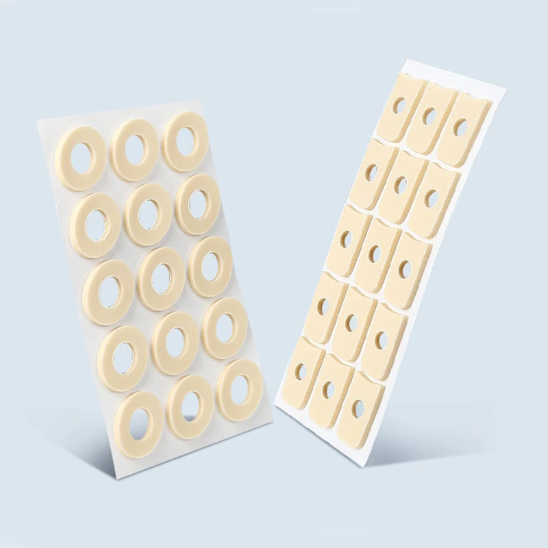 15 قطعة/ورقة الكالس وسائد الأحذية كعب وسادة رغوة جولة تو القدم الذرة الورم حماة منصات الطبية الجص القدم إزالة الذرة