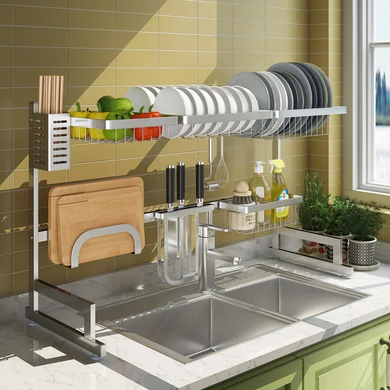 Sink, dish holder, drain stand, kitchen shelf, household knife holder, storage rack, water filter rack