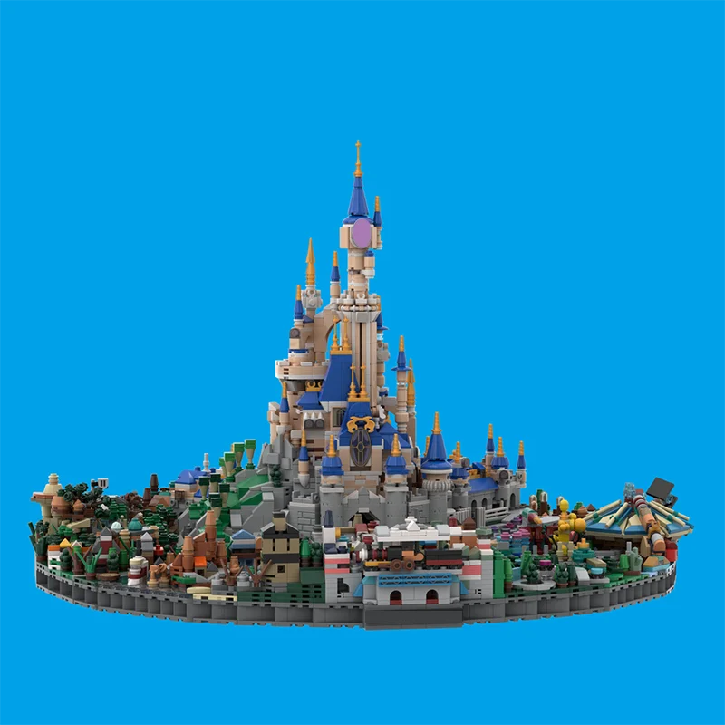 New 7252Pcs Famous Cartoon Moc Castle Model Diorama Building Blocks Diy Creative Ideas Bricks Toy Birthday Christmas Gifts