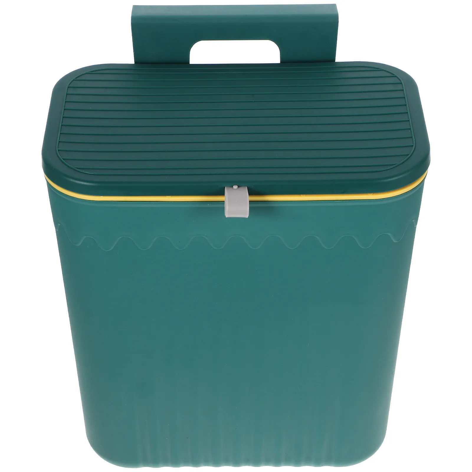 

Kitchen Hanging Trash Can Large Capacity Flip Lid Compost Bin Small Cabinet Door Waste Bucket Home Garbage Container