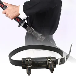 Demon Slayer Anime Cosplay Prop Japanese Samurai Sword Waist Sleeve Straps Ninja Katana Scabbard Belt Holder Katana Belt Holster