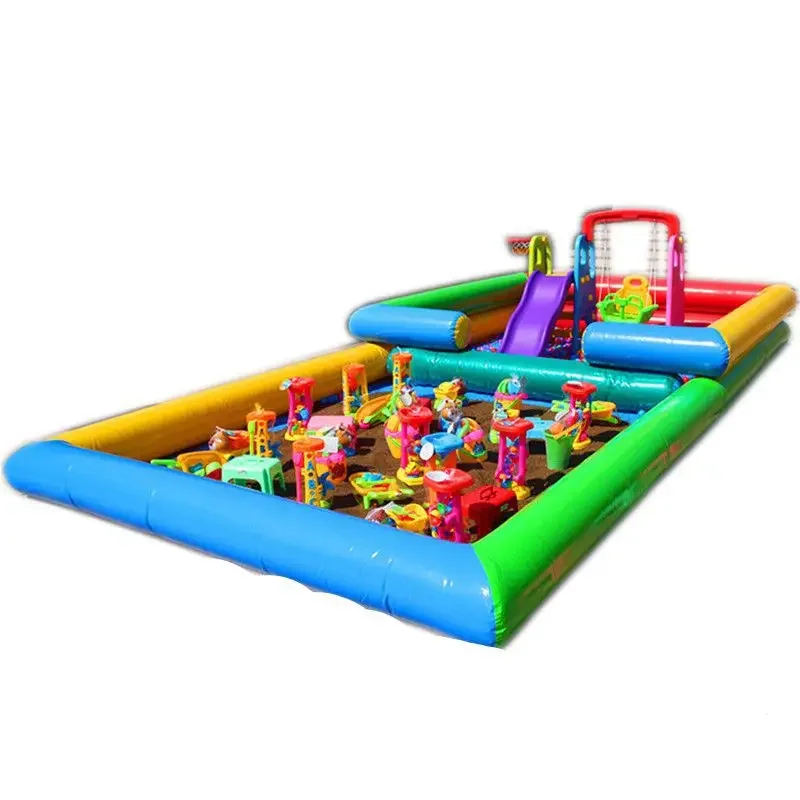 

Children's beach toys, baby inflatable sand pool, children play sand square stall