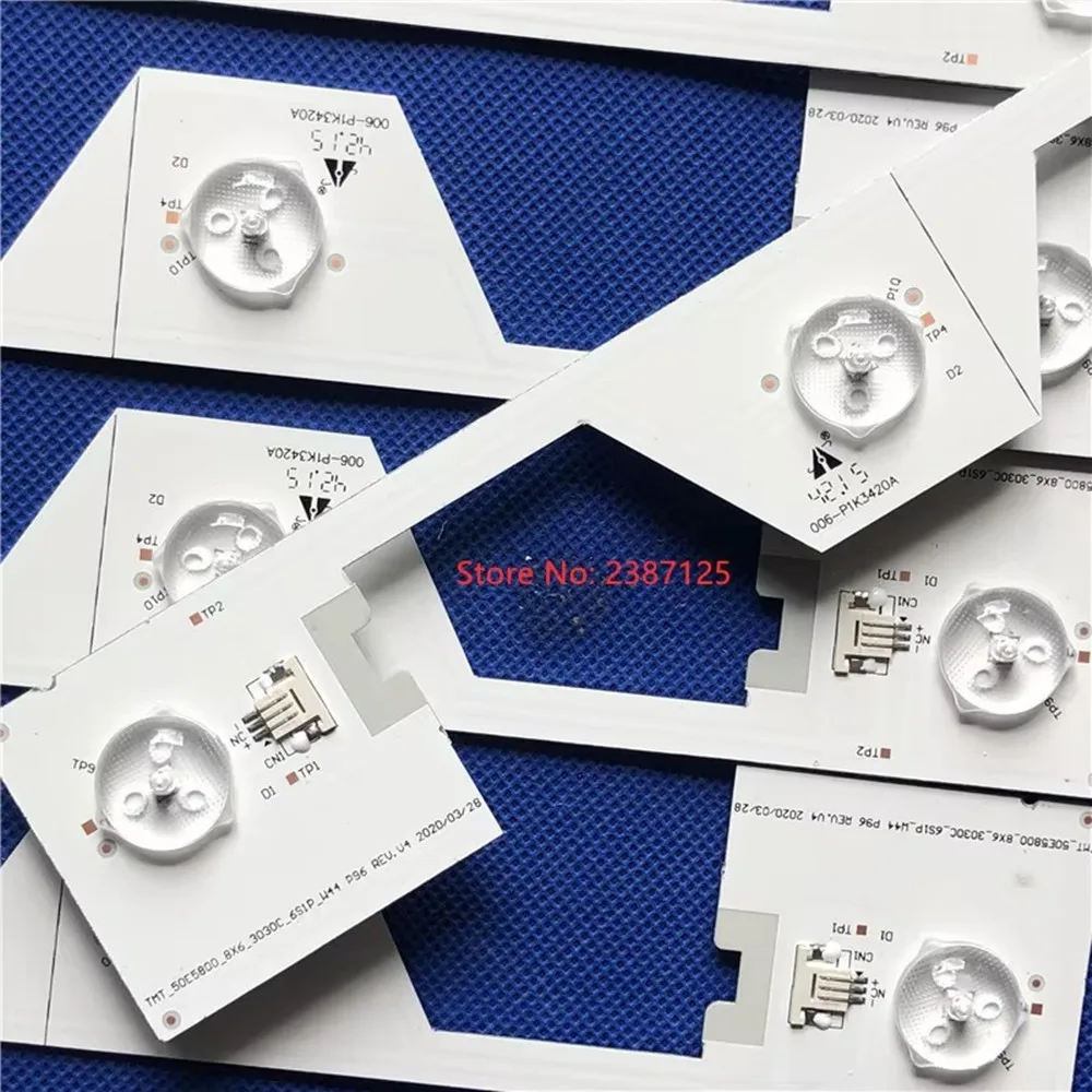 

LED Bar 6lamps For SW-4C-LB5006-YH2 4C-LB5006-HR2 TMT_50E5800_8X6_3030C L50E5800A 50UA6406 50UB6406 U50s6806s LVU500NDEL