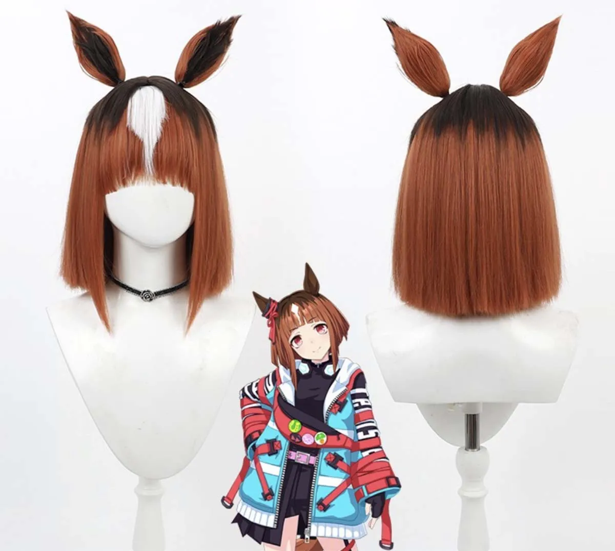 

Парик для косплея Uma Musume Pretty Derby Transcend с ушками для ролевых игр по мотивам реалити-шоу