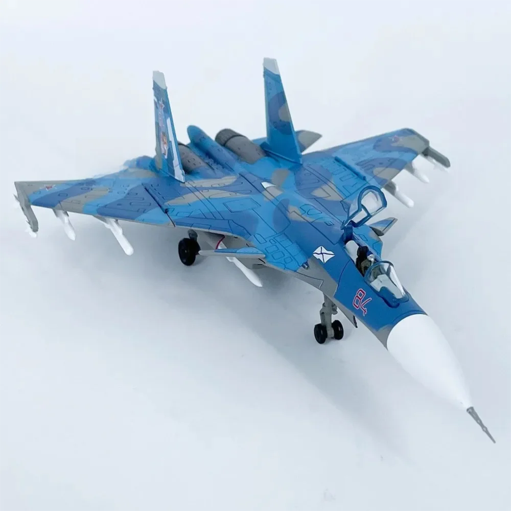 1:100 Scale Russian SU-33 Fighter Alloy Aircraft Model Su33 Simulation Diecast Airplanes With Display Base Collection Souvenir