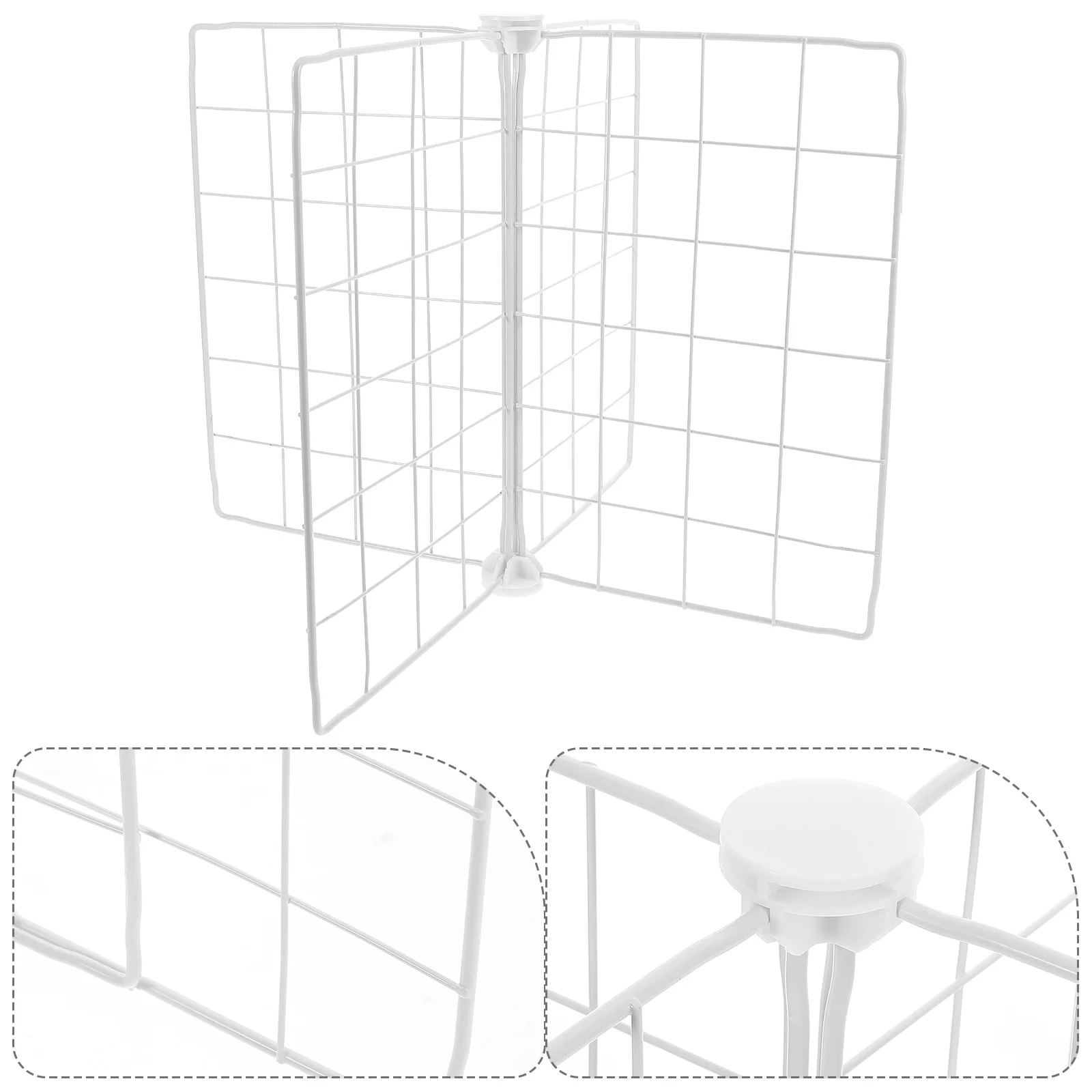 

Freezer Organizer Divider Multifunctional Household Refrigerator Separator with Ventilation Grid Replaceable Wire Shelf for Deep