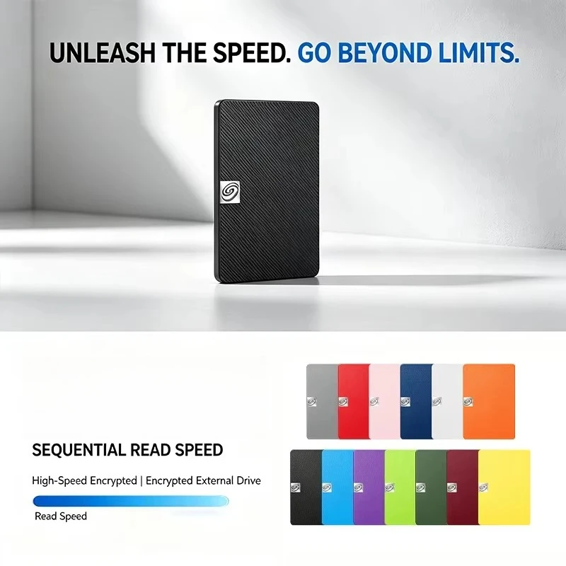 Works with PS5 Desktop Laptop Mac Portable External SSD Premium Portable Drive for Secure Office Data Backup Gaming 1TB 2TB 4TB