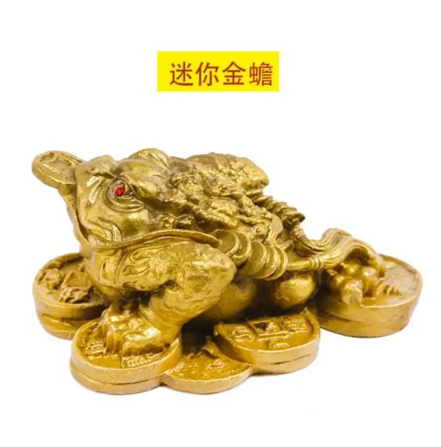 Copper Statue Toad Fengshui Decoration Recruitment Business Company Front Desk Decoration Statue Prosperous Wealth China Chin