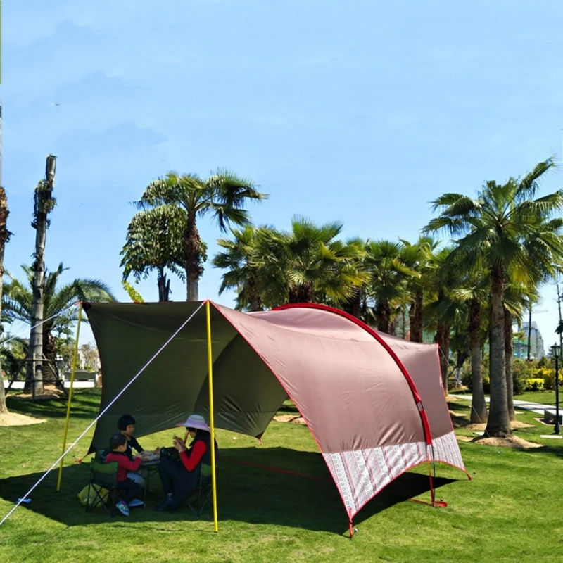 Tenda da sole UV Habi unipolare 6m * 4.5m * 2.4m tenda da esterno per esterni ad altissima Habe grande tenda parasole a pioggia tenda Multi-persona