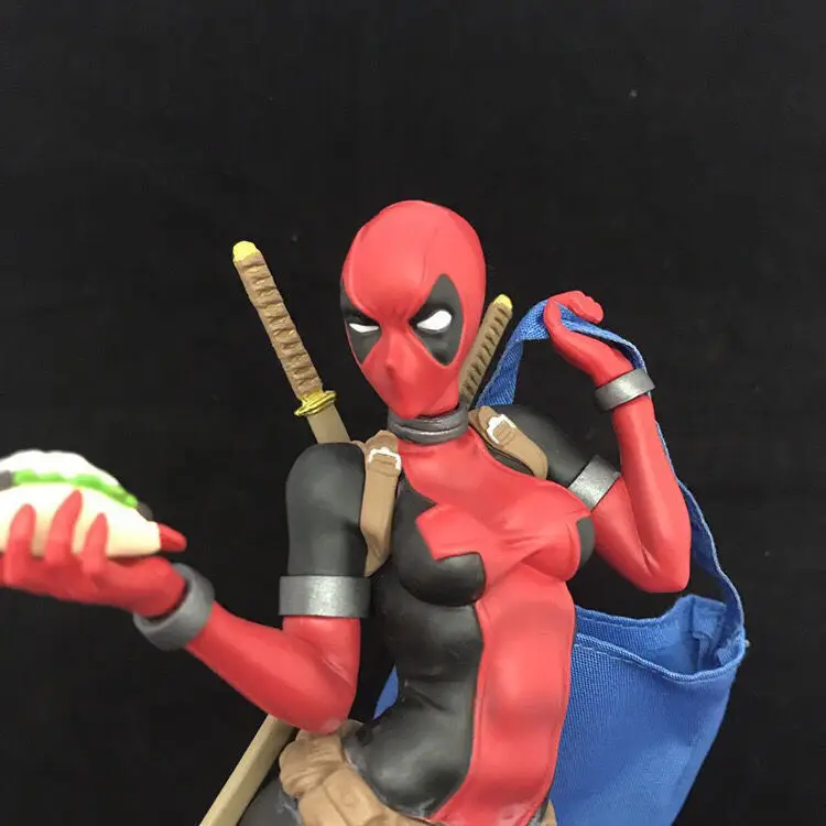 Marvel animacja filmów urządzenia peryferyjne X-Men Deadpool figurki kreatywne modele osobowości ozdoby na biurko kolekcja zabawek prezenty