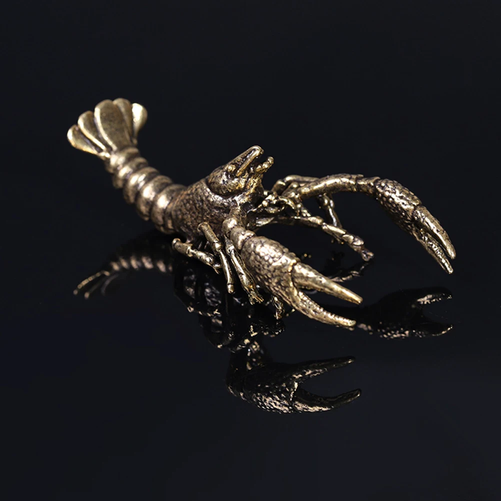 

Copper Lobster Statue Unique Compact Size Table Decor Gold Home Decoration Bookshelf Accessory Copper Decor Home Decorations