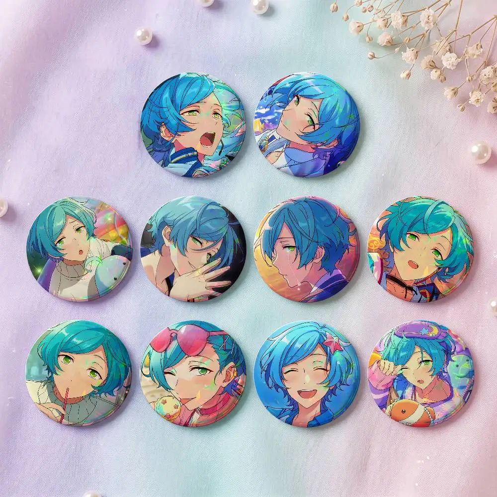 Kanata Shinkai Anime Figure Badges 25 32 44 58 75 Mm Round Cosplay Pin Bag Decor Fans Collect Friends Gifts Brooch Souvenir