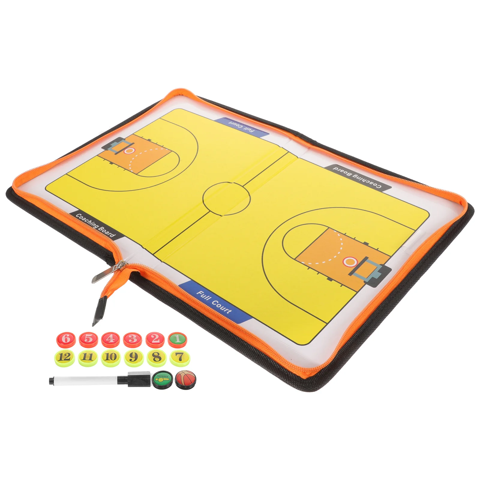 

Pu Basketball Board Reusable Dry Erase Clipboard Durable Lightweight Waterproof Training Match Writing Board For