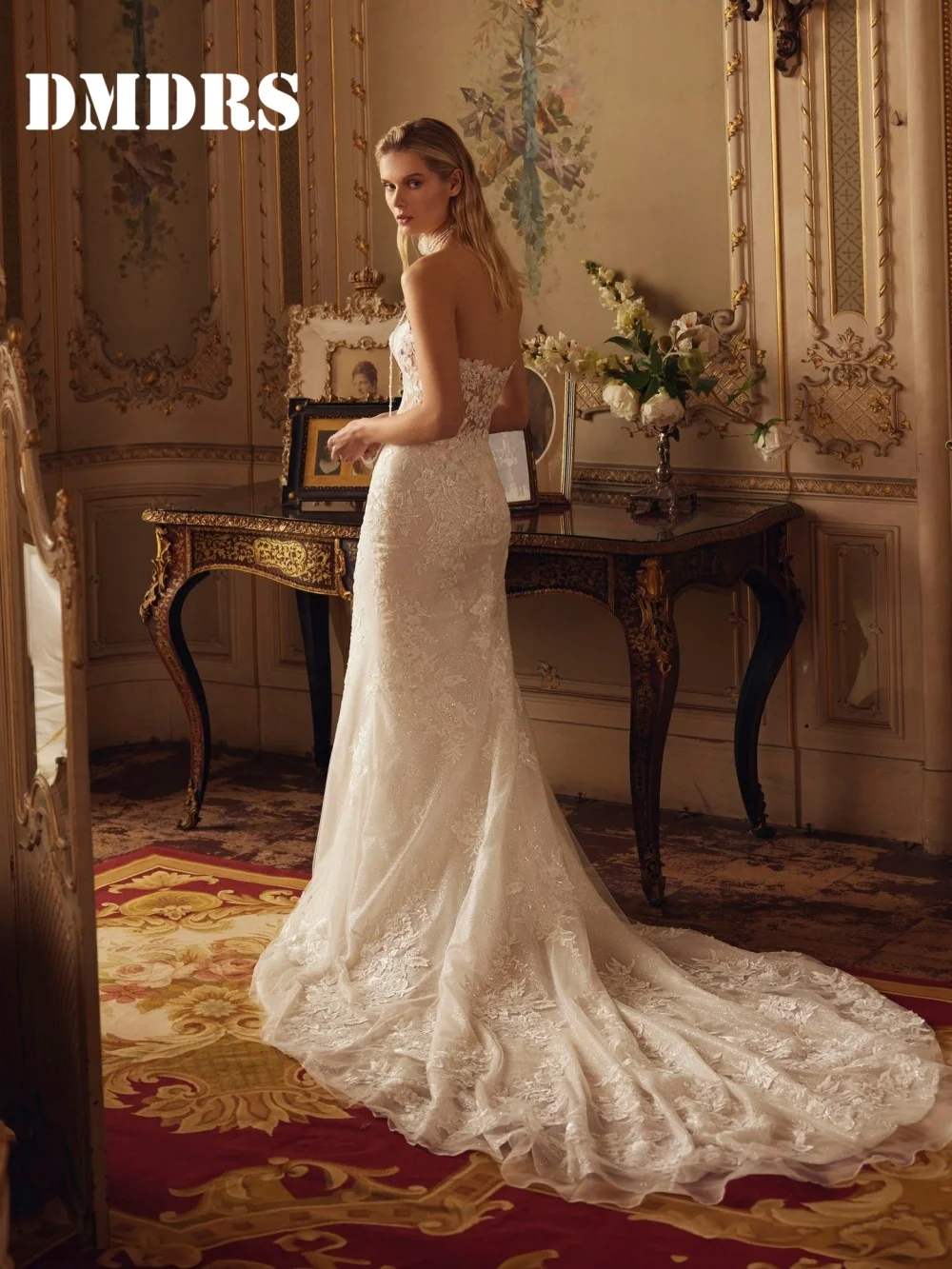 Anmutige herzförmige Brautkleider, bezaubernde ärmellose Brautkleider, elegante, applizierte, bodenlange Brautkleider in A-Linie