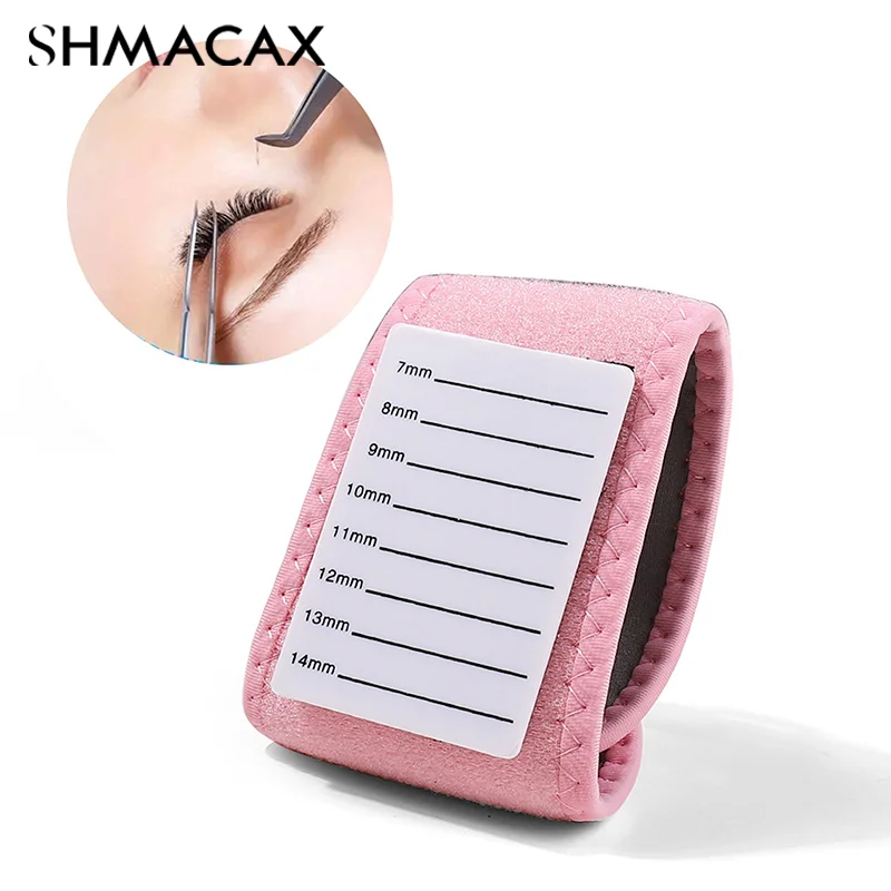 Grafted Eyelash Show Board Eyelash Extension Hand Plate Lash Holder Eyelash Extension Pallet With Adjustable Wrist Strap