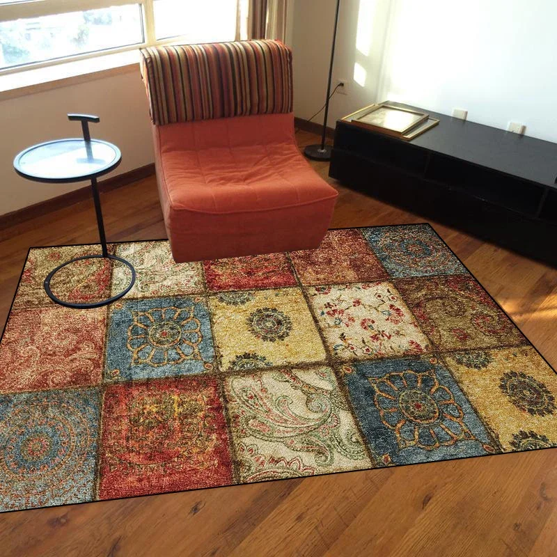 Persia Mandala Big Carpets for Living Room Home Non-slip Washable Large Area Turkey Rugs for Bedroom Parlor Floor Mat