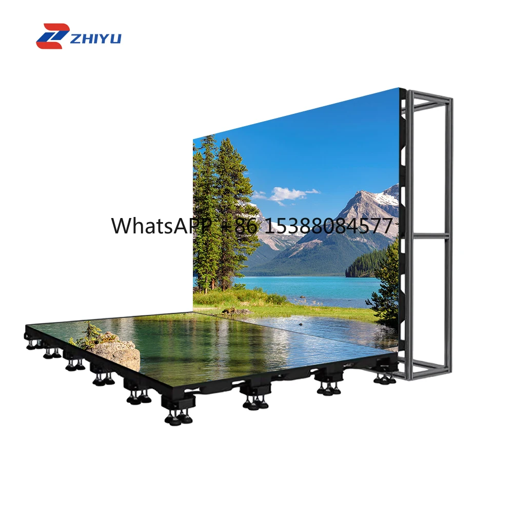 

Popular Floor Tile Led Display P2.97 Interactive Dance Floor Seamless Splicing Floor Tile Display for Shopping Malls