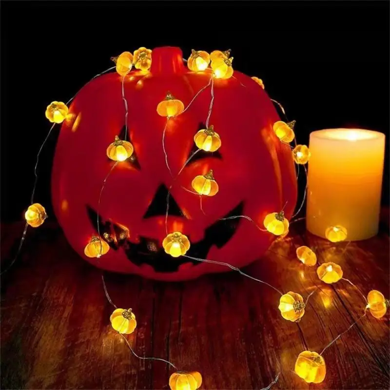 Halloween Pumpkin Bat Spider Light String Ghost Festival Party Favor Trick Or Treat Happy Halloween Day Decor For Home 2024