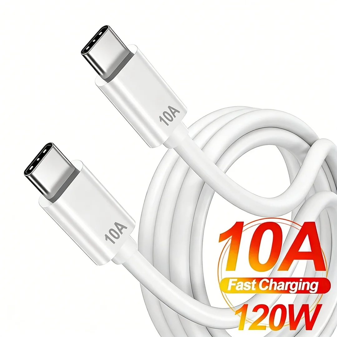 10A 120W USB C Data Wire 0.25/1/1.5/2/3m Fast Charging Data Cord PD Type C Quick Charger Cord For Huawei Xiaomi Samsung iPhone