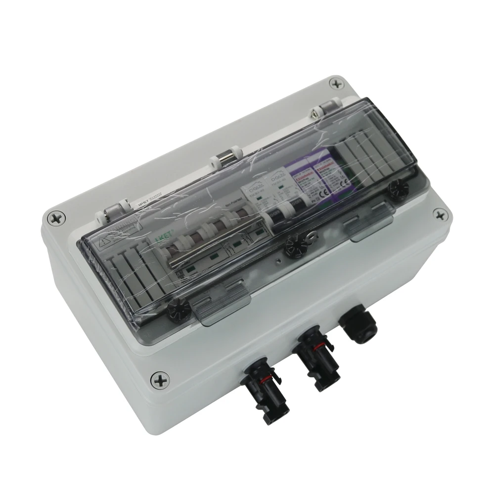 DC 1000V 2P MC4 2 входа 2 выхода SPD Telebahn защита от перенапряжения децифы коробка для фотоэлектрической системы