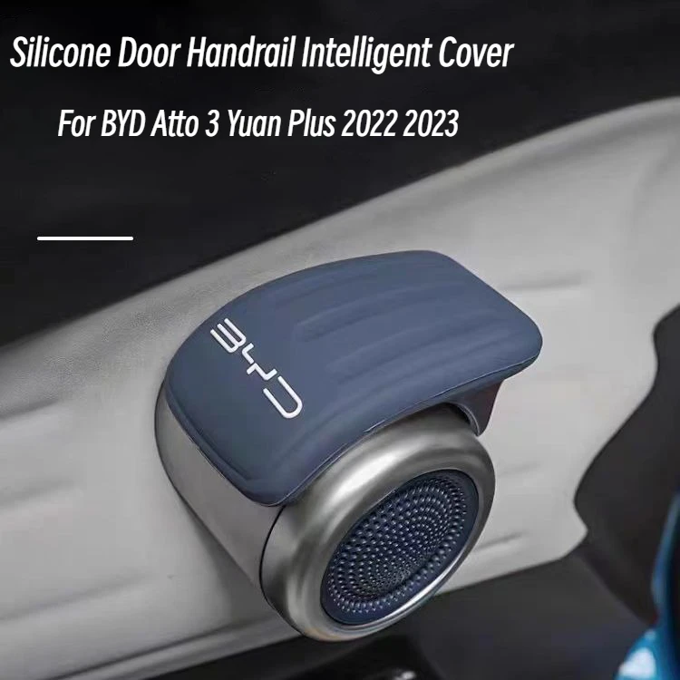 For BYD Atto 3 Yuan Plus 2022 2023 Door Handrail Intelligent Cover Specially Modified New Four Seasons Silicone Protection